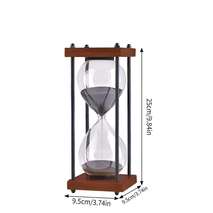 Free 60-minute hourglass – Creative Decorative Retro Design in Bowliftack | Metal Frame with Scratch-Resistant Base | Bowlift