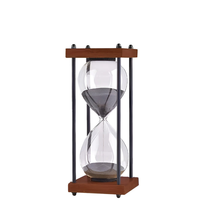 Free 60-minute hourglass – Creative Decorative Retro Design in Bowliftack | Metal Frame with Scratch-Resistant Base | Bowlift