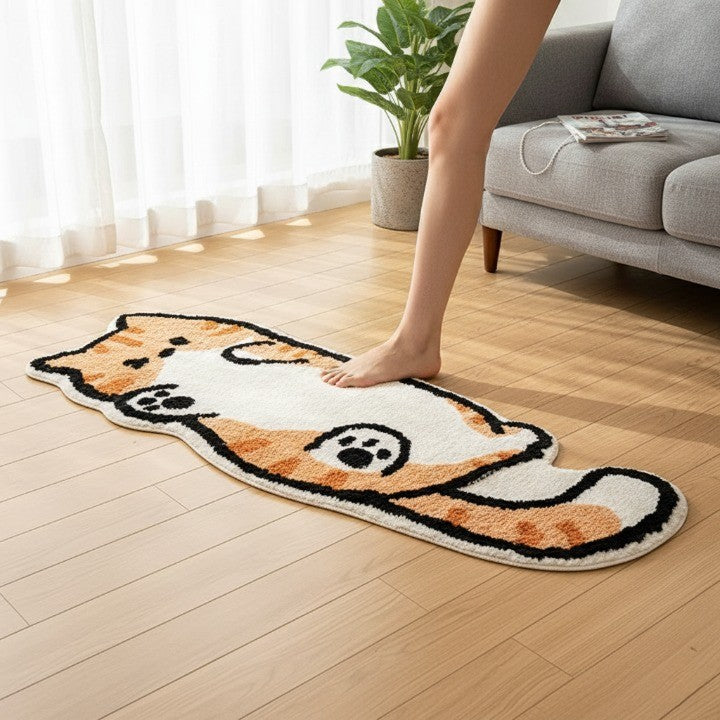 BowLift | Playful Cat Area Irregular Rug