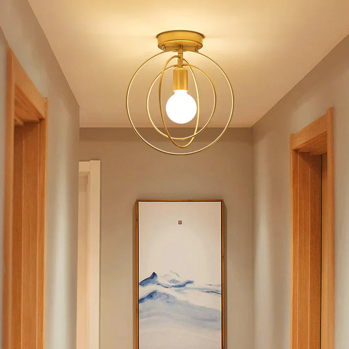 BowLift | Modern Ring-shaped Ceiling Lamp Gold