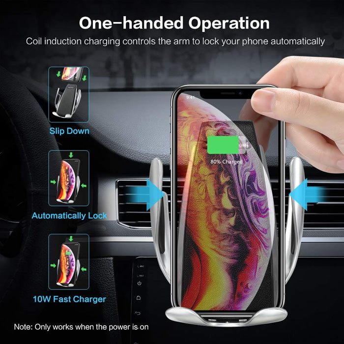 Wireless automatic mobile charger and holder for the car | Bowlift