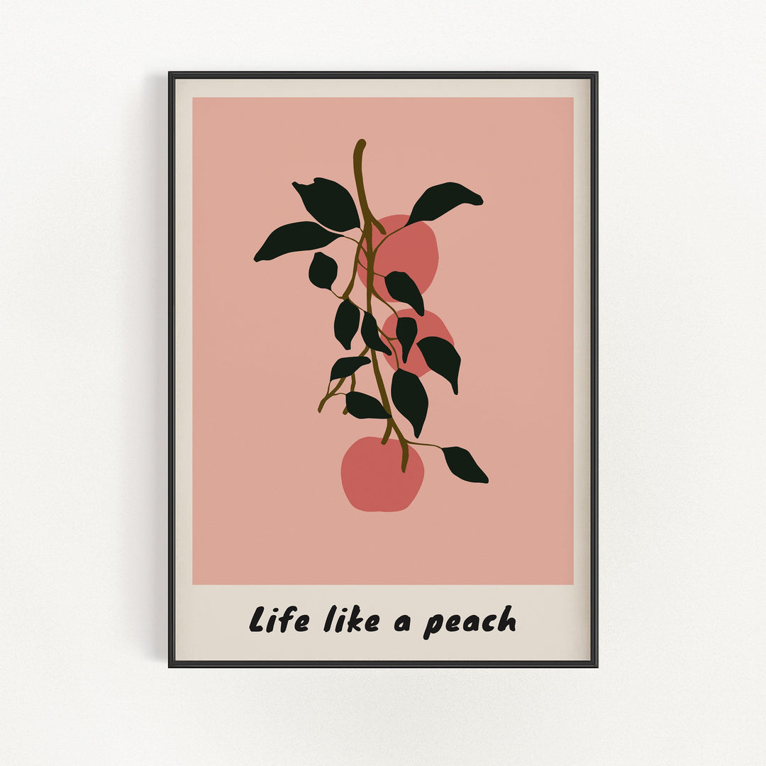 Life Like a Peach Wall Art | Bowlift