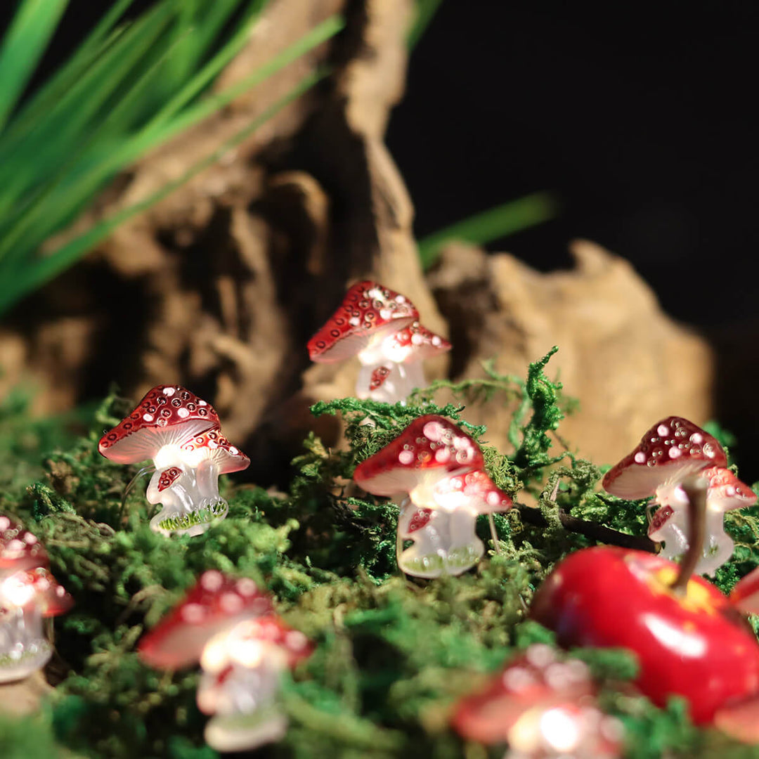 BowLift | Creative Decoration Mini Mushroom Plastic LED String Lights Outdoor Landscape Light