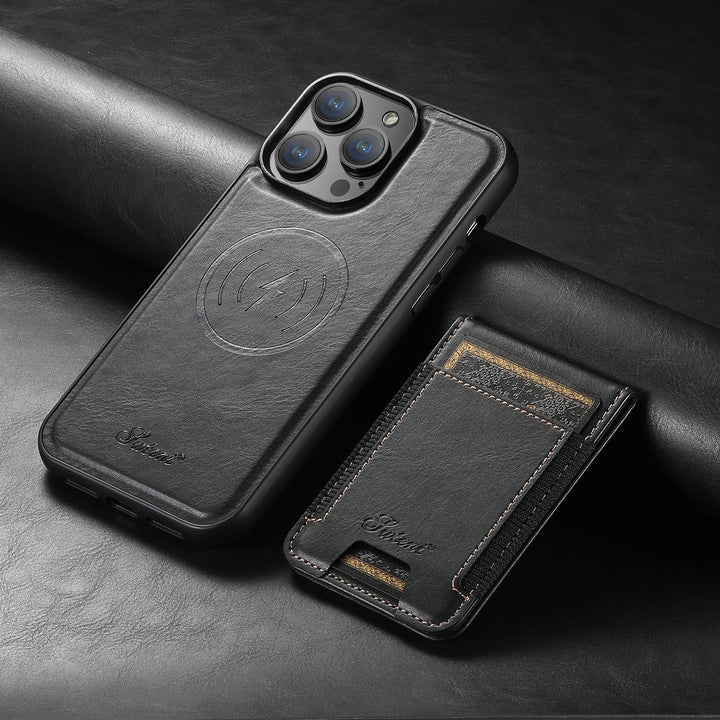 LuxLeather Case - Elegant Leather Phone Case with MagSafe Bowlift