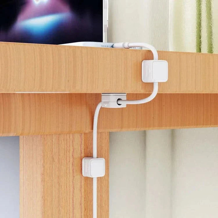 BowLift | Magnetic Cable Organizer Clip for Desk & Office