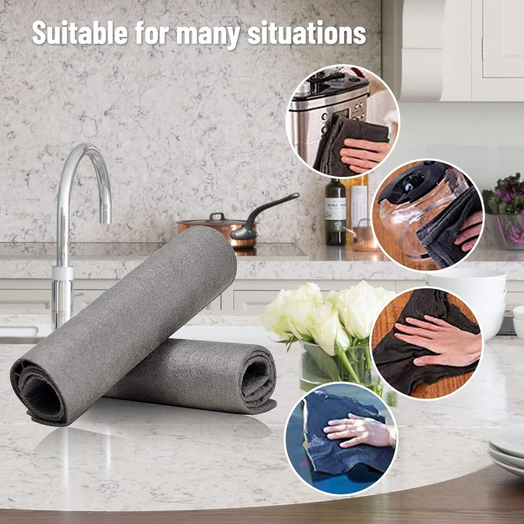 GlassyPure Premium Cleaning Cloth — Effortless shine without streaks for brilliantly clean surfaces | Bowlift