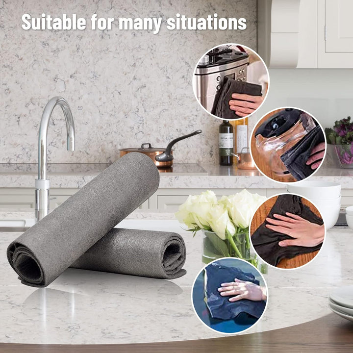 GlassyPure Premium Cleaning Cloth — Effortless shine without streaks for brilliantly clean surfaces | Bowlift