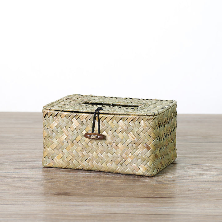 Unisex Handwoven Storage Box with Practical Lid Bowlift