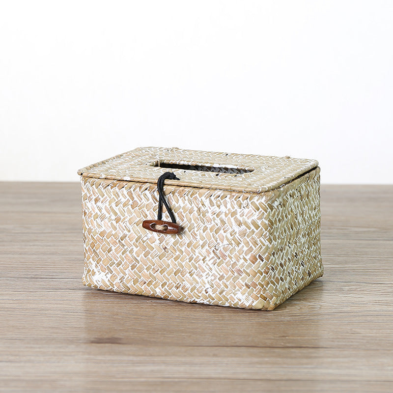 Unisex Handwoven Storage Box with Practical Lid Bowlift