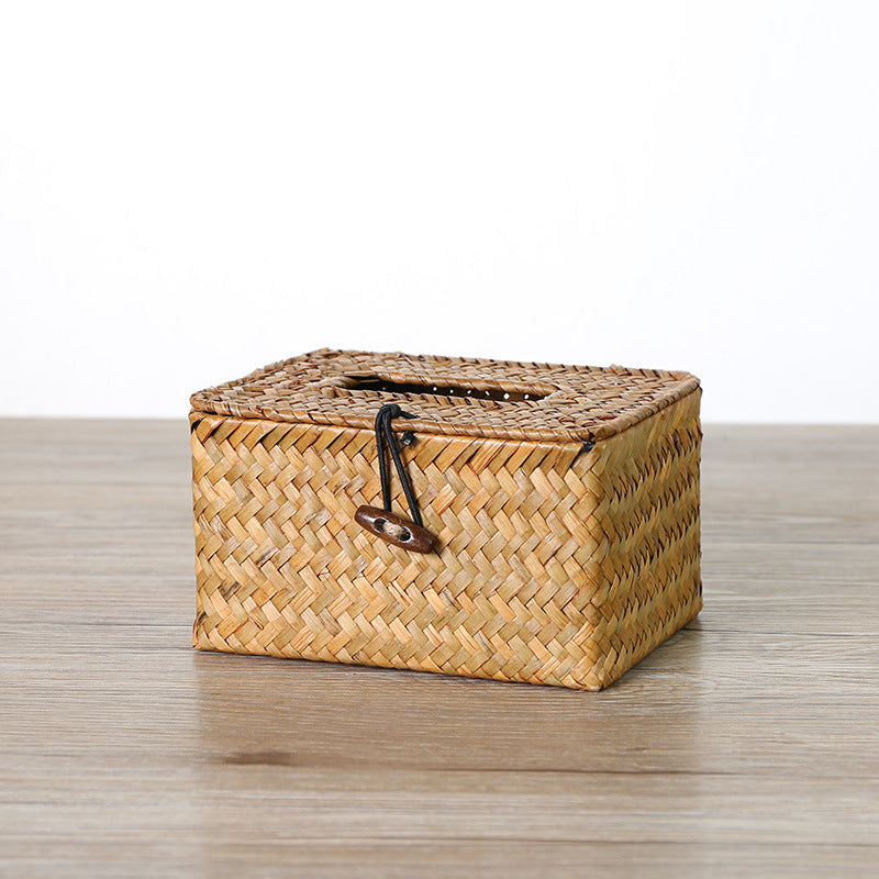 Unisex Handwoven Storage Box with Practical Lid Bowlift