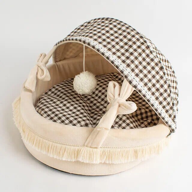 Bowlift-closed pet sleeping bed