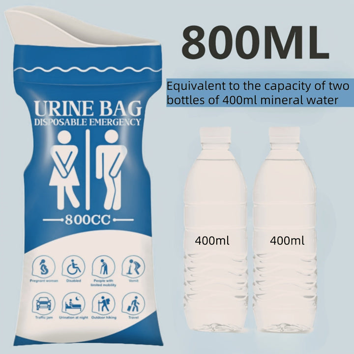 Disposable Urine Bag 800 ml for Car & Travel | Bowlift