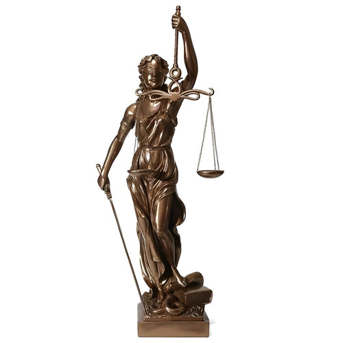 Statue of the Goddess of Justice – An elegant decorative sculpture of Justitia | Bowlift