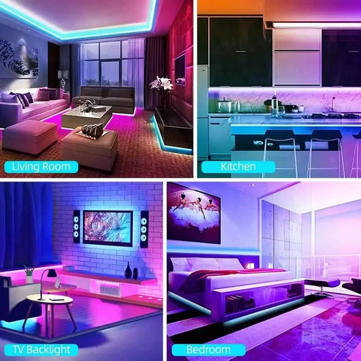 BowLift | 33Ft LED strip lights with IR 44-key remote control