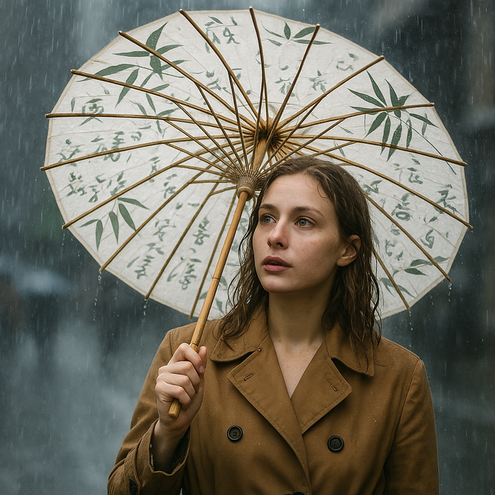 Handmade Bamboo Calligraphy Umbrella | Bowlift