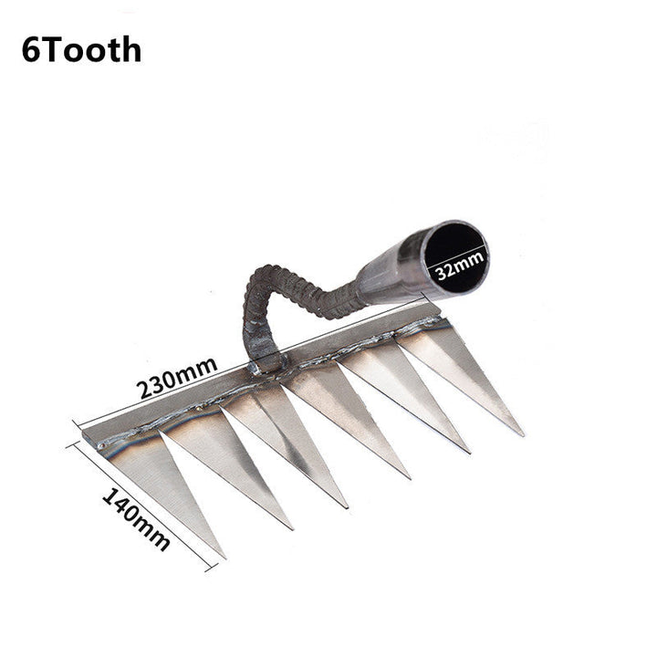 TuinGrijp Carbon Steel Weeding Rake for Garden Maintenance | Bowlift