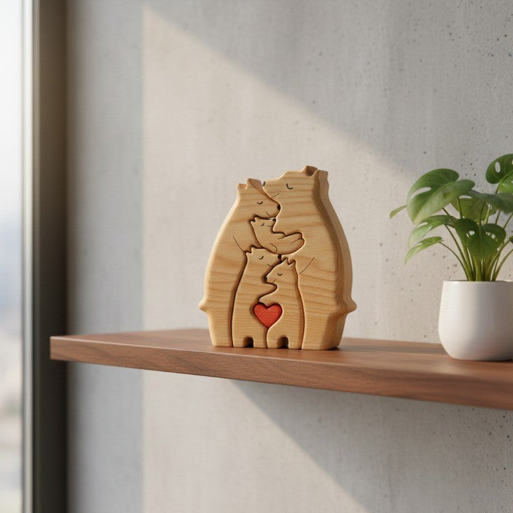 Loving Bears Interlocking Puzzle Decor | Bowlift