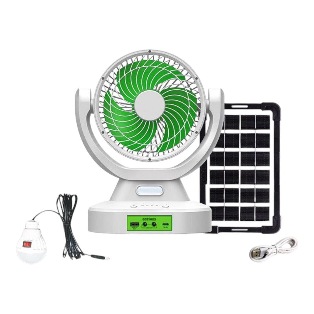 Solar Fan With Multifunction Light | Bowlift
