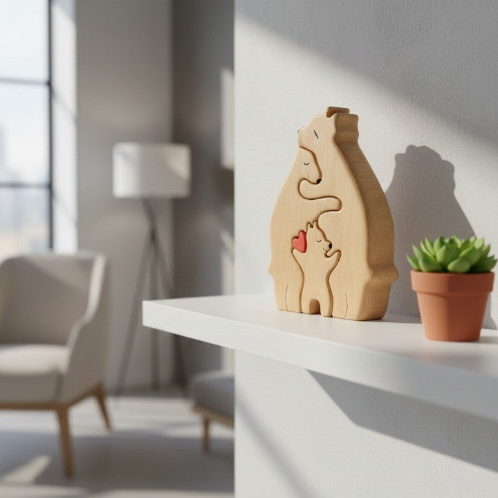 Loving Bears Interlocking Puzzle Decor | Bowlift