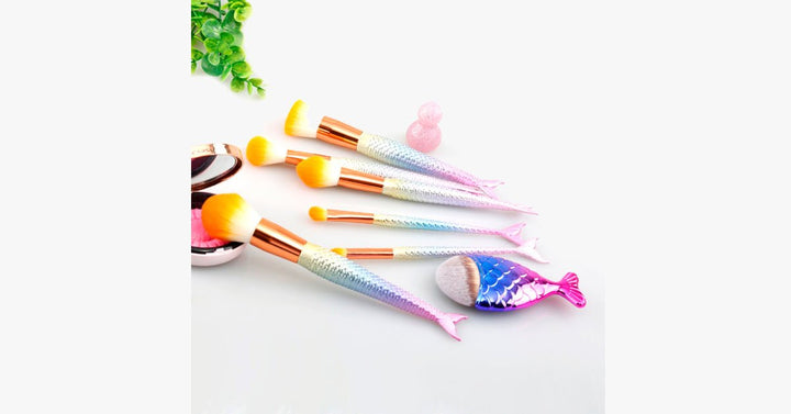 BowLift | Mermaid Dream Glam Brush Set - Perfect your makeup in a glamorous way