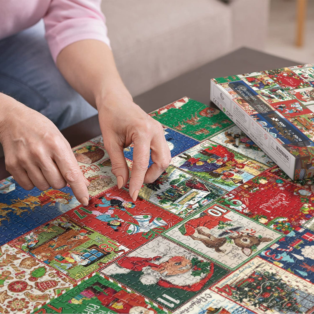 BowLift | Festive Fireplace Jigsaw Puzzle Christmas Countdown Calendar - Christmas Gift