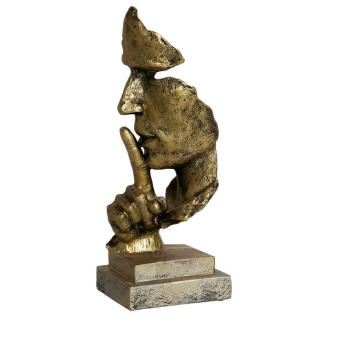Abstract Thinker Sculpture – Modern Deco Figure made of Resin | Perfect for Living Room & Office | Bowlift