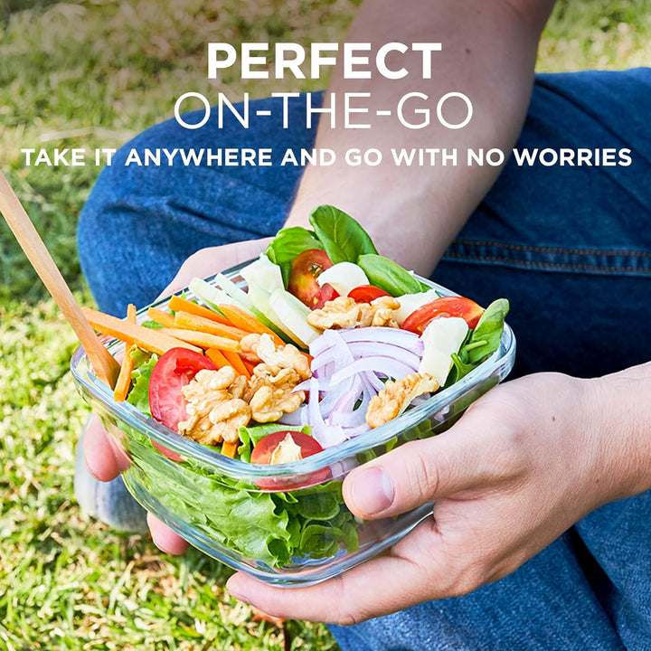 BowLift | 8-piece set of glass food storage containers with lids
