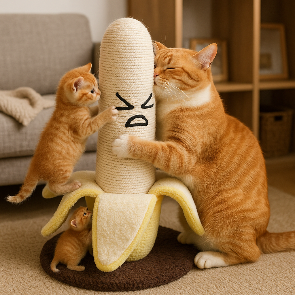 BowLift | Scratch Ready Banana Pet Play Tower