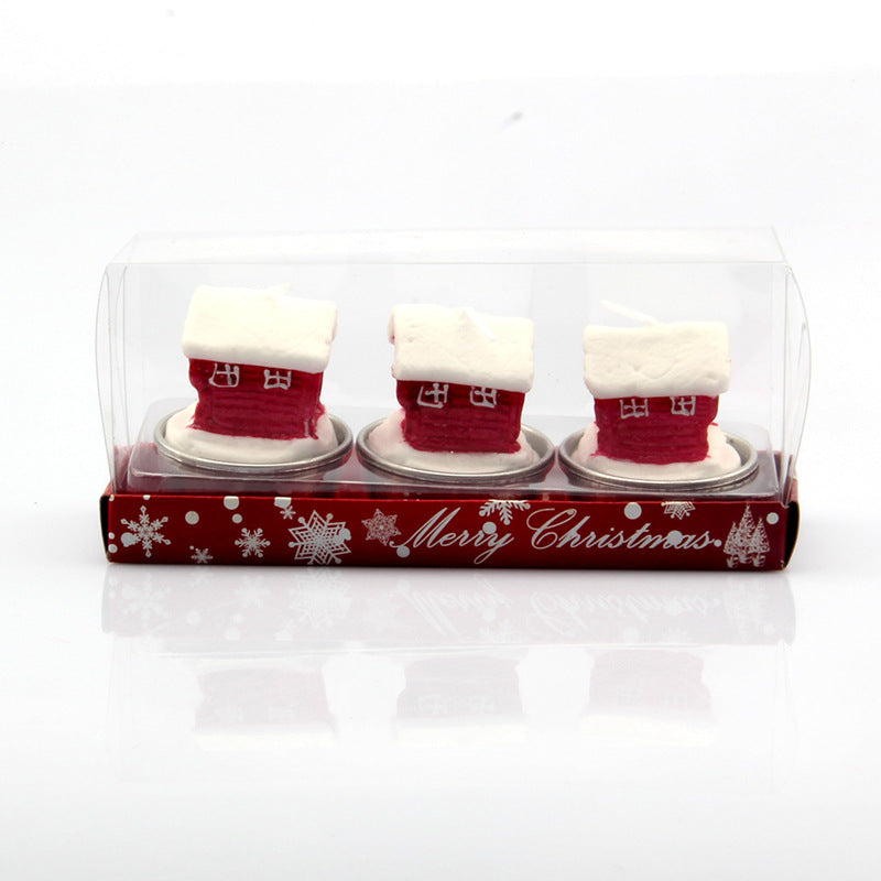 Festive Boot-Shaped Candle Set Bowlift