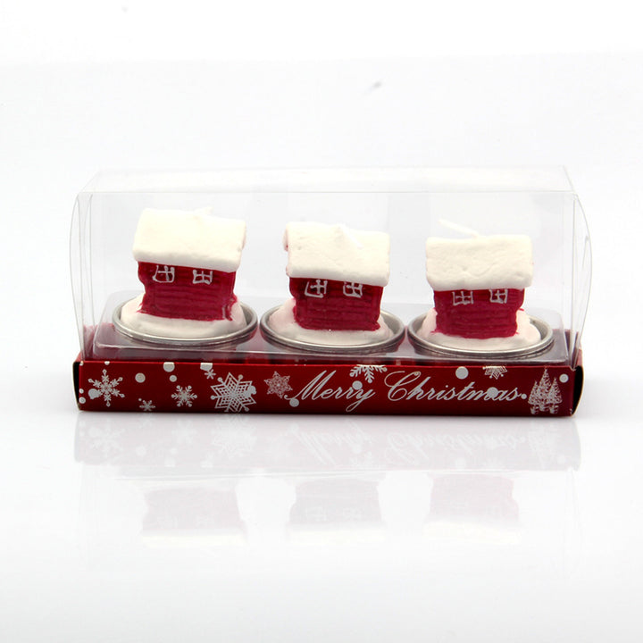 Festive Boot-Shaped Candle Set Bowlift