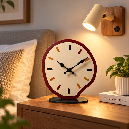 Quirky Surrealist Tabletop Decorative Alarm Clock Bowlift