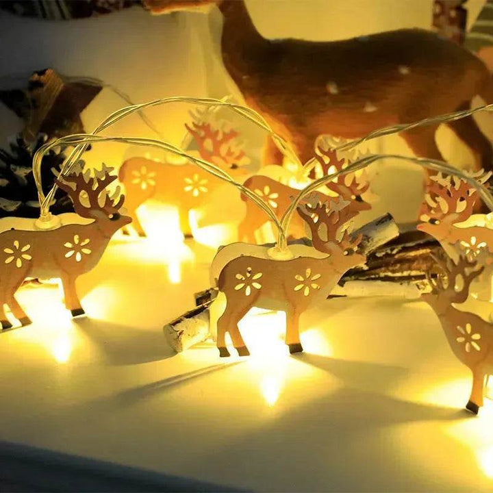 BowLift | Christmas LED Light String Santa Claus Elk Snowman Xmas Ornament String Light Christmas Decorations New Year Navidad Gift