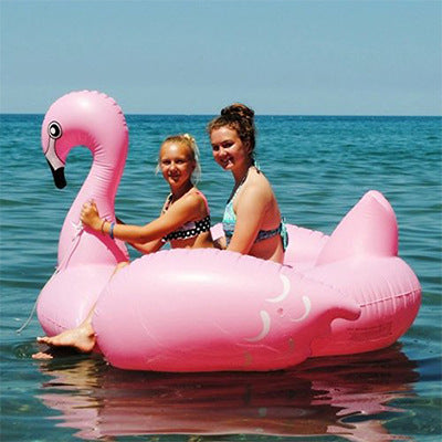 Unisex Inflatable Flamingo Swimming Ring Bowlift
