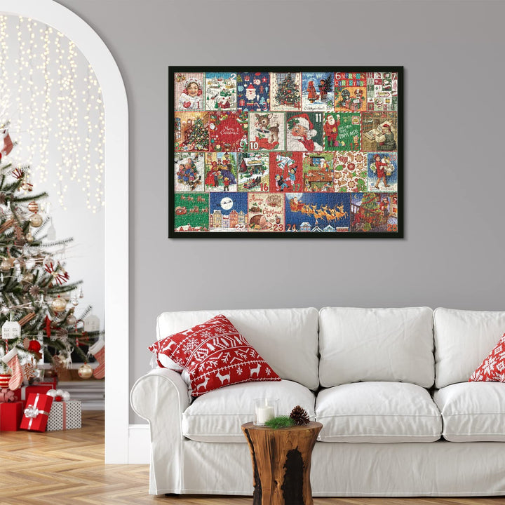 BowLift | Festive Fireplace Jigsaw Puzzle Christmas Countdown Calendar - Christmas Gift