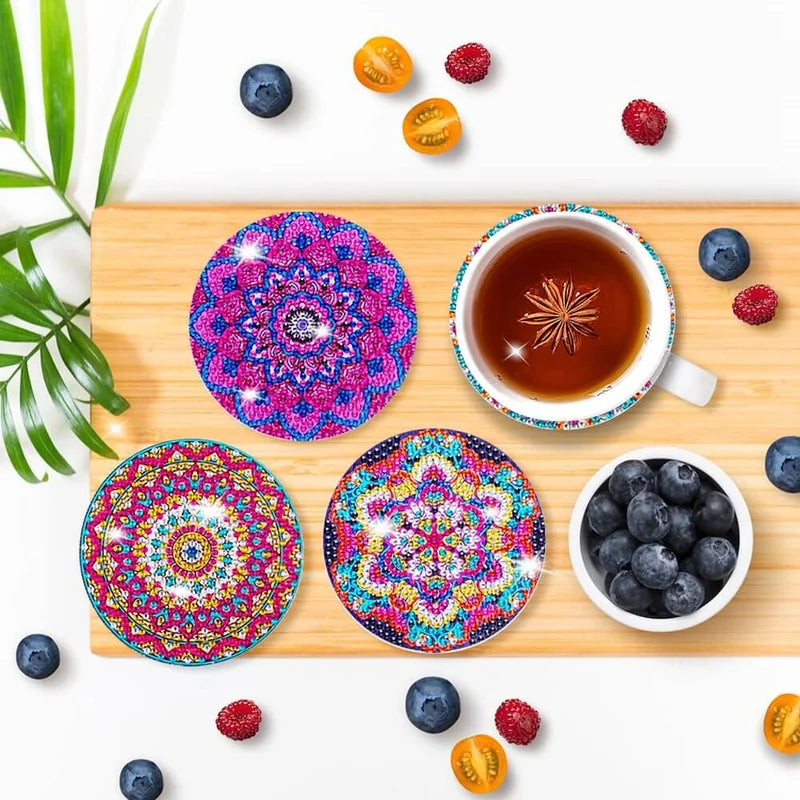 BowLift | Diamond Crafts Coaster Diamond Painting Coaster (Mandala)