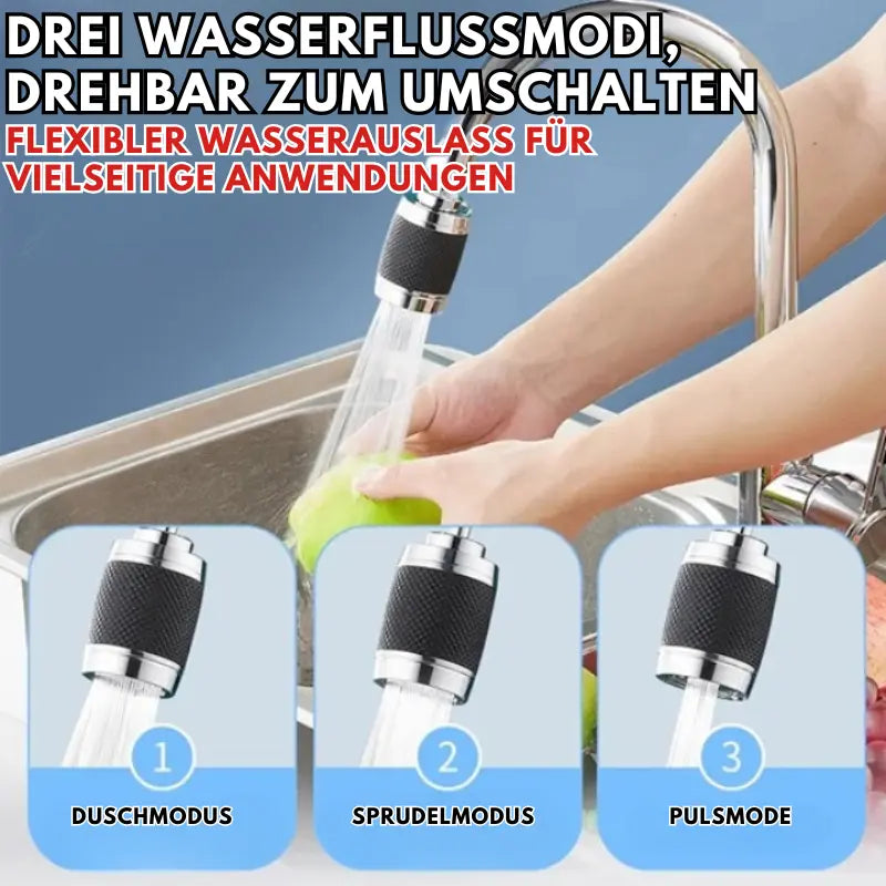 BowLift | Faucet Attachment | 360° Swivel | Anti-Splash Water Flow