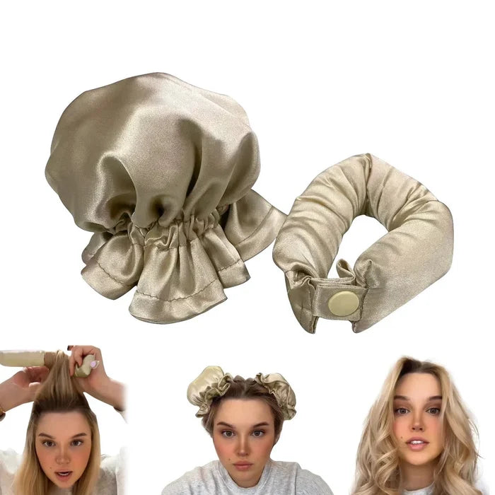 BowLift | Satin Heatless Curling Buns Set