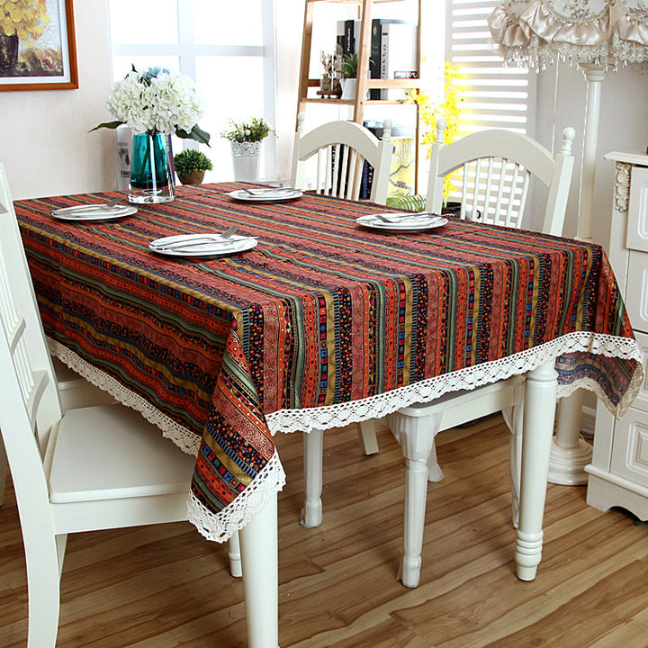 Geometric Print Tablecloth
