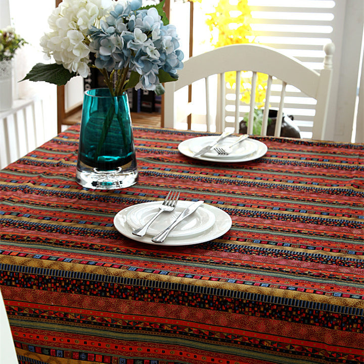 Geometric Print Tablecloth