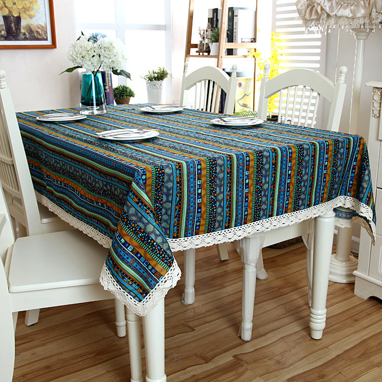 Geometric Print Tablecloth