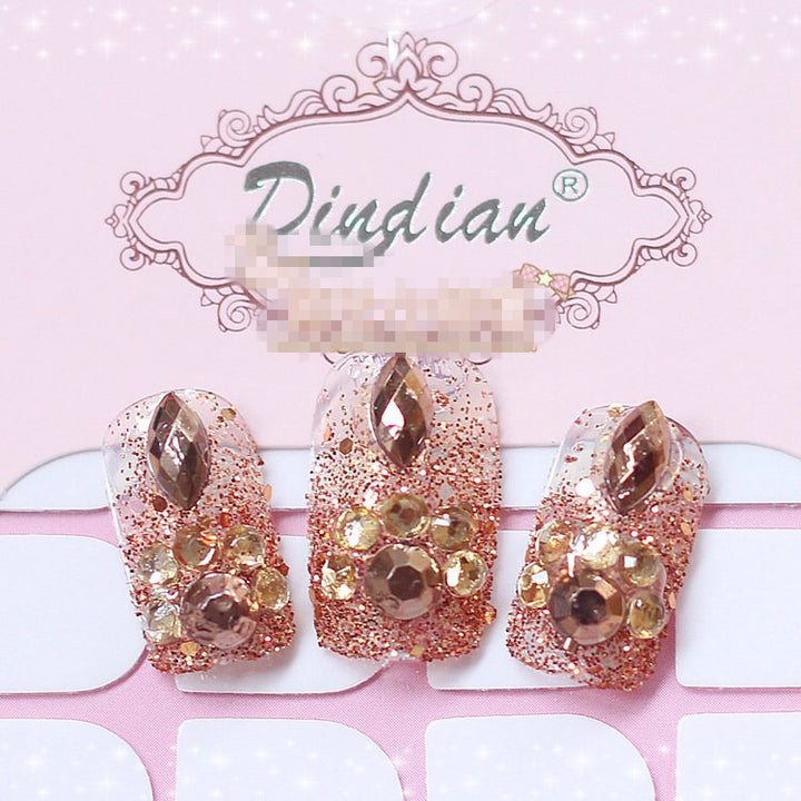 Glittering Nail Art Bowlift