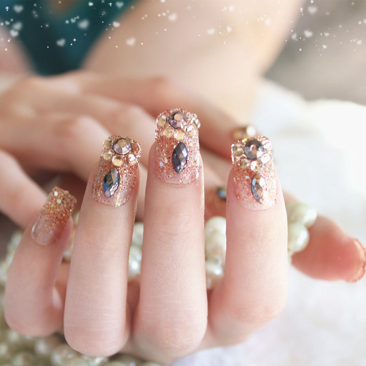 Glittering Nail Art Bowlift