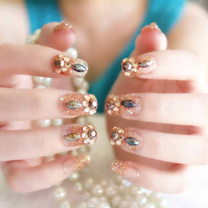 Glittering Nail Art Bowlift