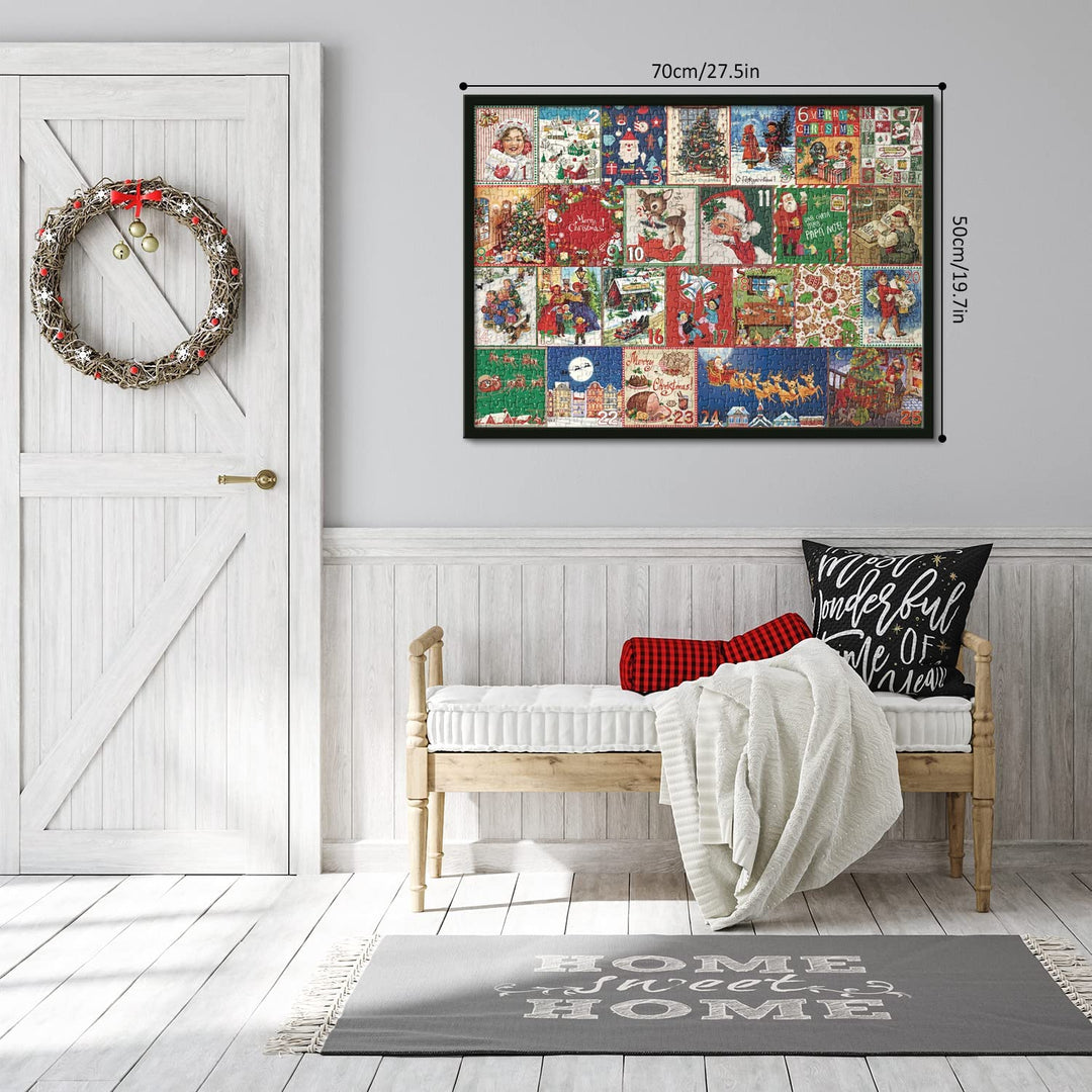 BowLift | Festive Fireplace Jigsaw Puzzle Christmas Countdown Calendar - Christmas Gift