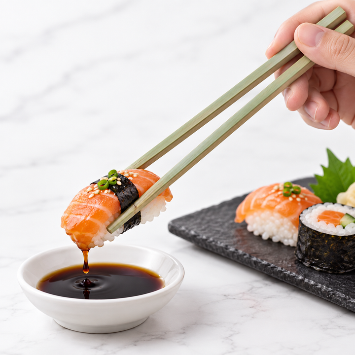 Reusable Eco-Friendly Bamboo Square-Ended Chopsticks Bowlift