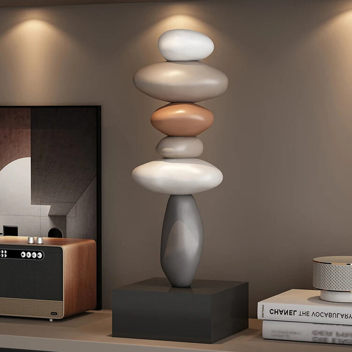 StoneBalance - Modern stable stone sculpture Bowlift