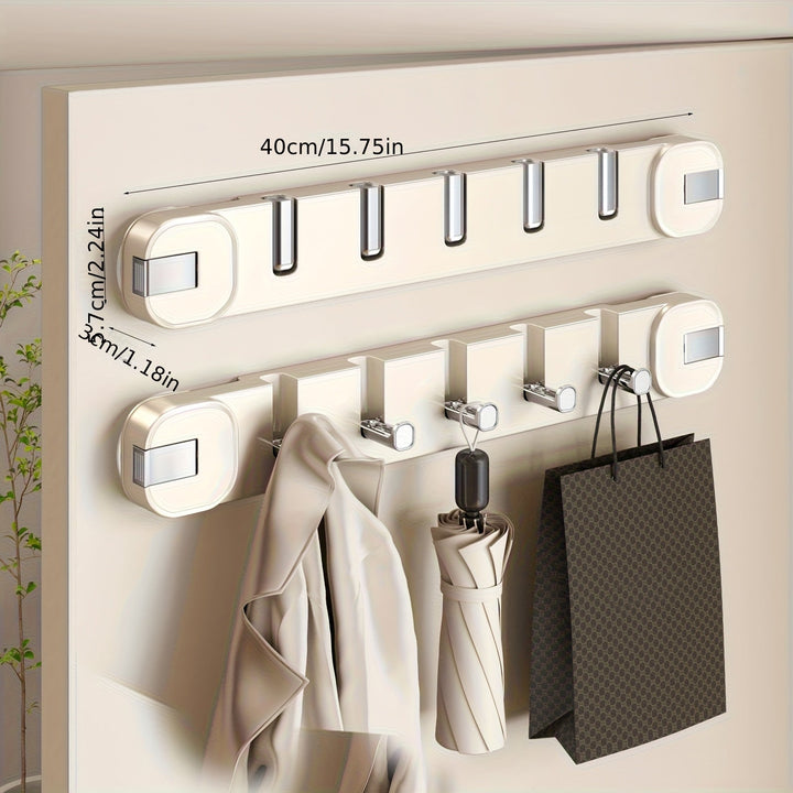 BowLift | Wall Hook Panel Without Drilling – OrganiserenPlus Hidden 5-Hook Rack