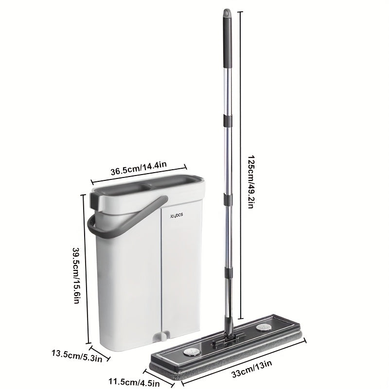 Flat mop set with bucket & wringing system | Bowlift