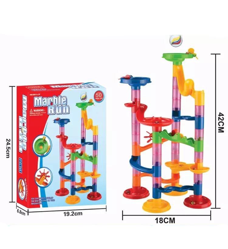 BowLift | Building Block Marble Run Pillars Playset