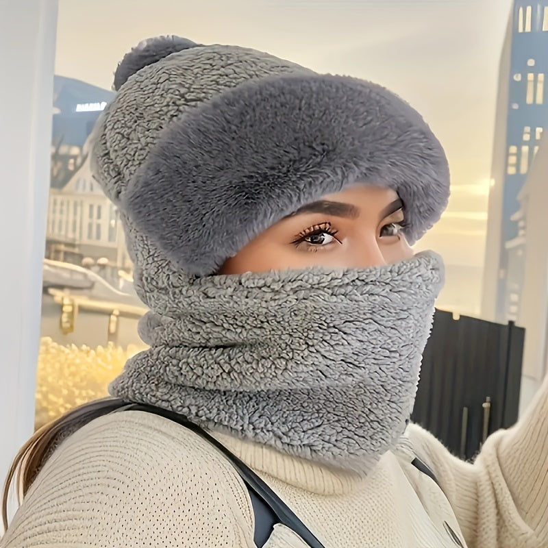 BowLift | Winter Beanie & Scarf Set | Plush Fleece Lining | Windproof & Lightweight Warmth | ChillGuard